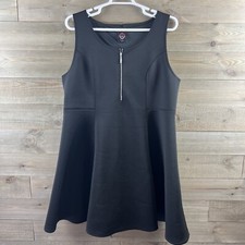 Rebel Wilson For Torrid Womens Dress Fit Flare Scuba Zipper Black Size 3 3X