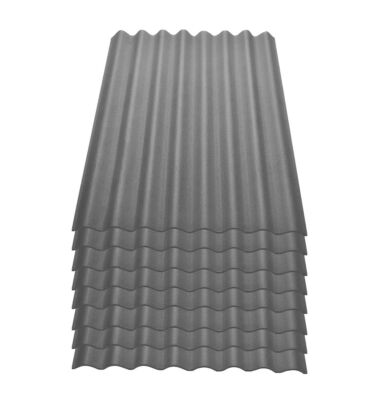 (14.95 /1qm) Onduline Easyline Dachplatte Wandplatte Bitumen Wellplatte 8x0,76m²