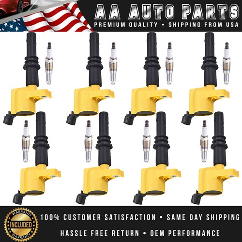 8Pack Ignition Coils and PLATINUM Spark Plugs For 20052008 Ford F150 5