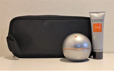 Set Hugo Boss In Motion 3 oz Edt + 1.6 oz shower gel + pouch cologne for men