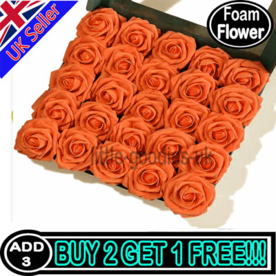 100 Stck. Groß 6 CM Kunstblumen Schaum Rosenköpfe Hochzeit Party Dekor Strauß