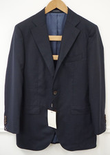 Men Suitsupply Blazer La Spalla Wool Navy Blue Dugdale Size EU48 UK/US38