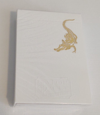 White Gold Gator Backs David Blaine Playing Cards NEW/SEALED USPCC Deck