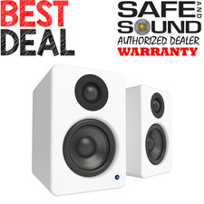 Kanto YU2 Powered Desktop Speakers with AUX and USB Inputs Pair Matte White