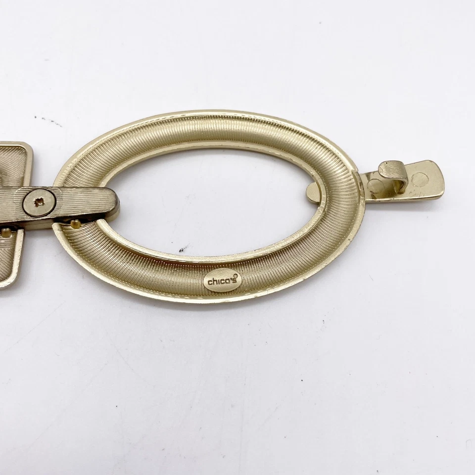 Chico's Womens Black Gold Elastic Wrap Belt One Size - Image 2 of 3