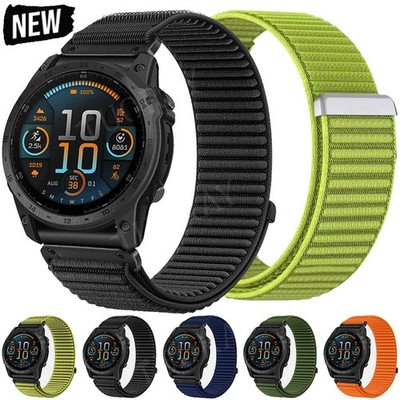 Quickfit Nylon Watch Strap Band For Garmin Fenix E 7X 6X