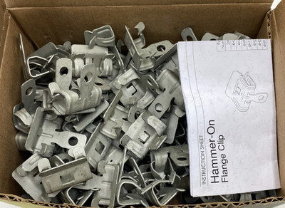 Caddy 4H58 Beam Clamp   170030 Flange Clips for 5/16 to 1/2'' Flange Box Of 100