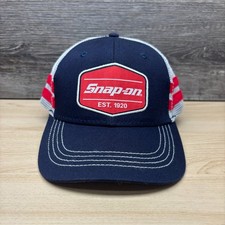 Snap-on Hat Cap Snap Back Blue Red White Truc...
