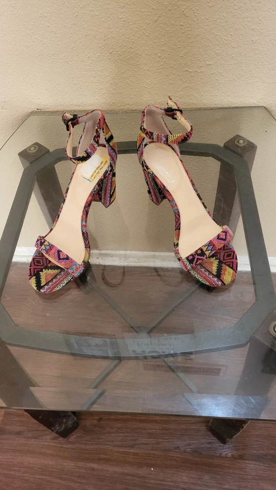 Zapatos para mujer Jessica Simpson multicolores, talla 8,5 M, estado en muy buen estado  Foto 3 de 4