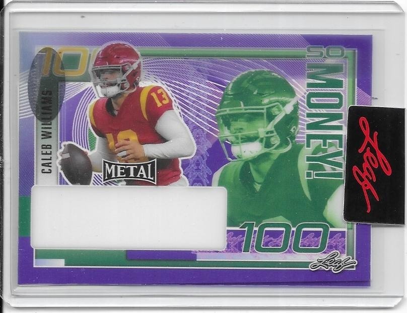 2023 Leaf Metal Money Proof Caleb Williams RC 1/1 USC Chicago Bears
