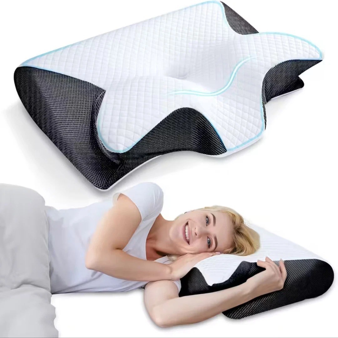 Cervical Memory Foam Pillow for Neck Pain Relief Ergonomic N