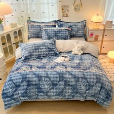 King Size Duvet Cover Set,Double Sided Fluffy Duvet Cover,Super Soft Fuzzy Ra...