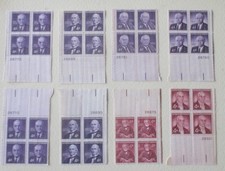 Lot of eight 4 cent USPS Plate Block Stamps - Mint Never Hinged - Free Shipping
