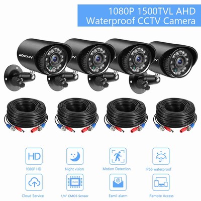 4PCS KKmoon 2MP 1080P Analog Security Camera 1/4'' Color CMOS Image Sensor Camera