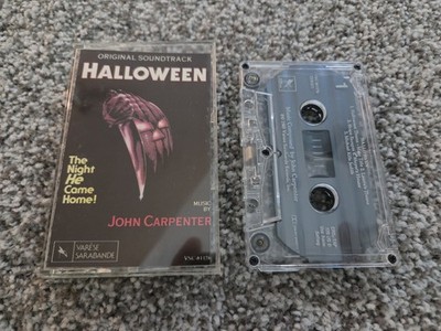 HALLOWEEN ORIGINAL CASSETTE TAPE J-CARD ARTWORK SHIPS W/ CASE JOHN CARPENTER