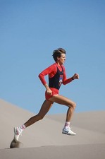 Pat Porter trains in Great Sand Dunes National Park near Alamosa C- Old Photo 8