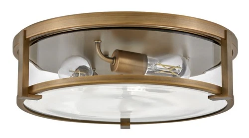 Hinkley Lighting 3243 Lowell 3 Light 16"W Flush Mount Drum - Chrome - Picture 7 of 12