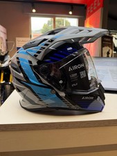 CASCO MOTO INTEGRALE DUAL AIROH BANDIT SPICY BLUE GLOSS TG L