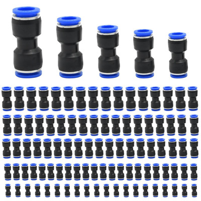 100Pcs Quick Connect Air Hose Fittings for 4 6 8 10 12 Mm Tube Quick Release Pne