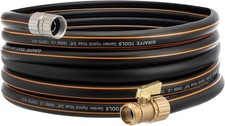Giraffe Tools Garden Water Hose 50ft x 5/8", Male and Female Fittings Clearance