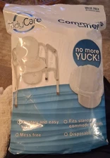 48 X Commode Liners Absorbent Pad Chair Bucket Potty Adult Portable Trash Absorb