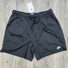 Nike Shorts Medium Mens Black Club 6" Woven Flow Standard Fit 50 New