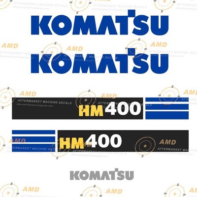 Fits HM400-1 Komatsu Articulated Dump Truck Replacement Decals