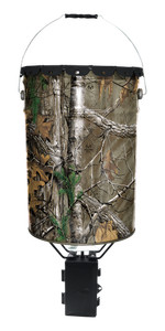 Wildgame Innovations W50P Pail Feeder, Real Tree Camo Steel, 50-Lbs.