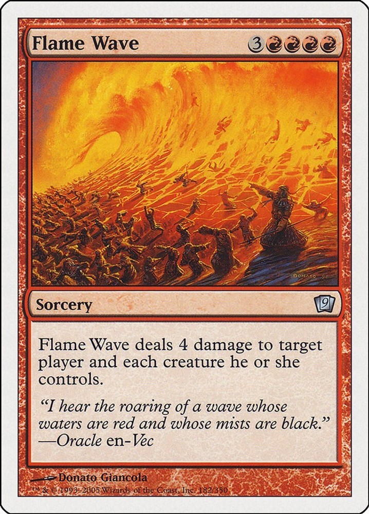 Flame Wave #182 (LP) 9th Edition (9ED) MTG