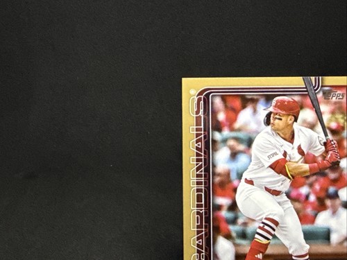 2025 Topps Series 1 Baseball Lars Nootbaar Gold Border 1640/2025 - Picture 2 of 11