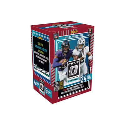 2025 Panini NFL Optic Donruss Football Trading Card Blaster Box IN HAND