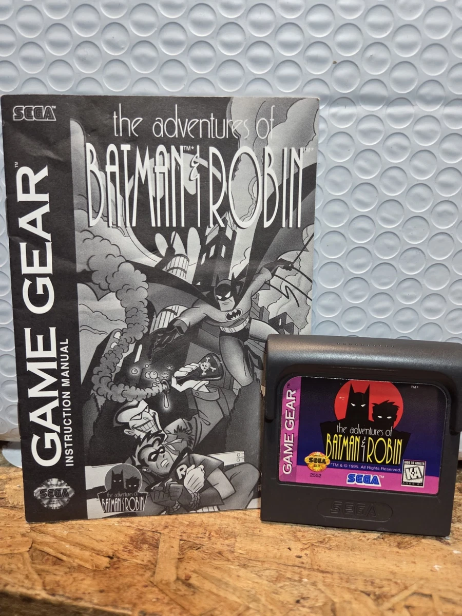 Lock On Sega Jeu The Adventures Of Batman & Robin Pour SEGA Game Gear - Version EUR, Testé Et Fonctionnel Jeu Vidéo Batman Occasion Bon état