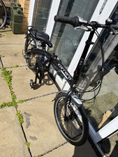 Carrera Intercity 20in Folding Bike Black/Silver Rear Rack Mudguards V-Brake