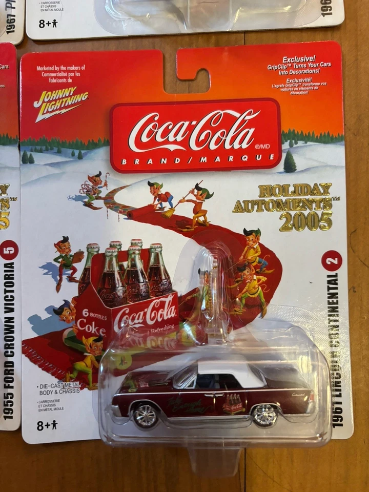 Coca-Cola Johnny Lightning Holiday Automents 2005 Lot of 6 NIP - Image 4 of 4