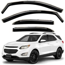 Sun Rain Visors Wind Rain Guards for 2010-2017 Chevrolet Equinox SHATTERPROOF