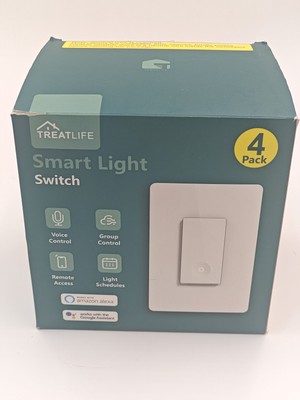 Treatlife Smart Light Switch 4 PACK Alexa & Google Assistant