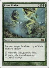 MRM ENGLISH Eighth Edition - Plow Under [EX/NM] MTG magic 8-9ED