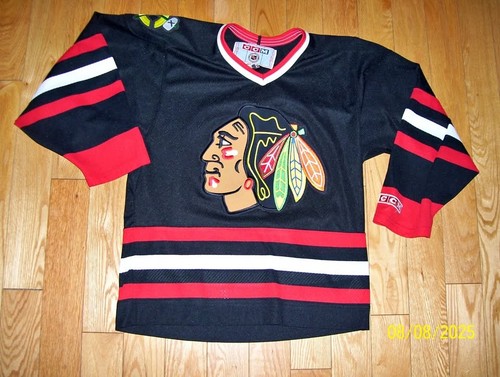 Vintage CCM Blackhawks de Chicago Pull à capuche taille L