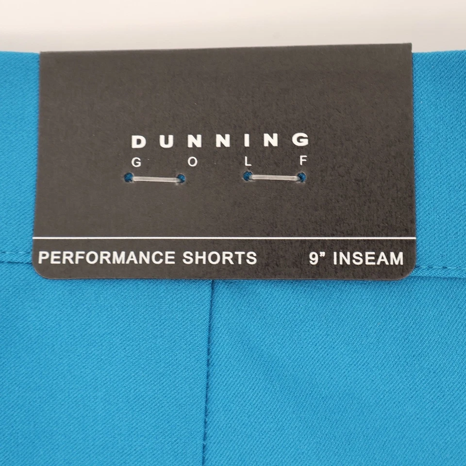 Pantalones Cortos Dunning Golf Performance Para Hombre 34 9" Entrepierna Azul Turquesa NUEVOS PRECIO DE VENTA SUGERIDO POR EL FABRICANTE 98 USD Foto 4 de 4