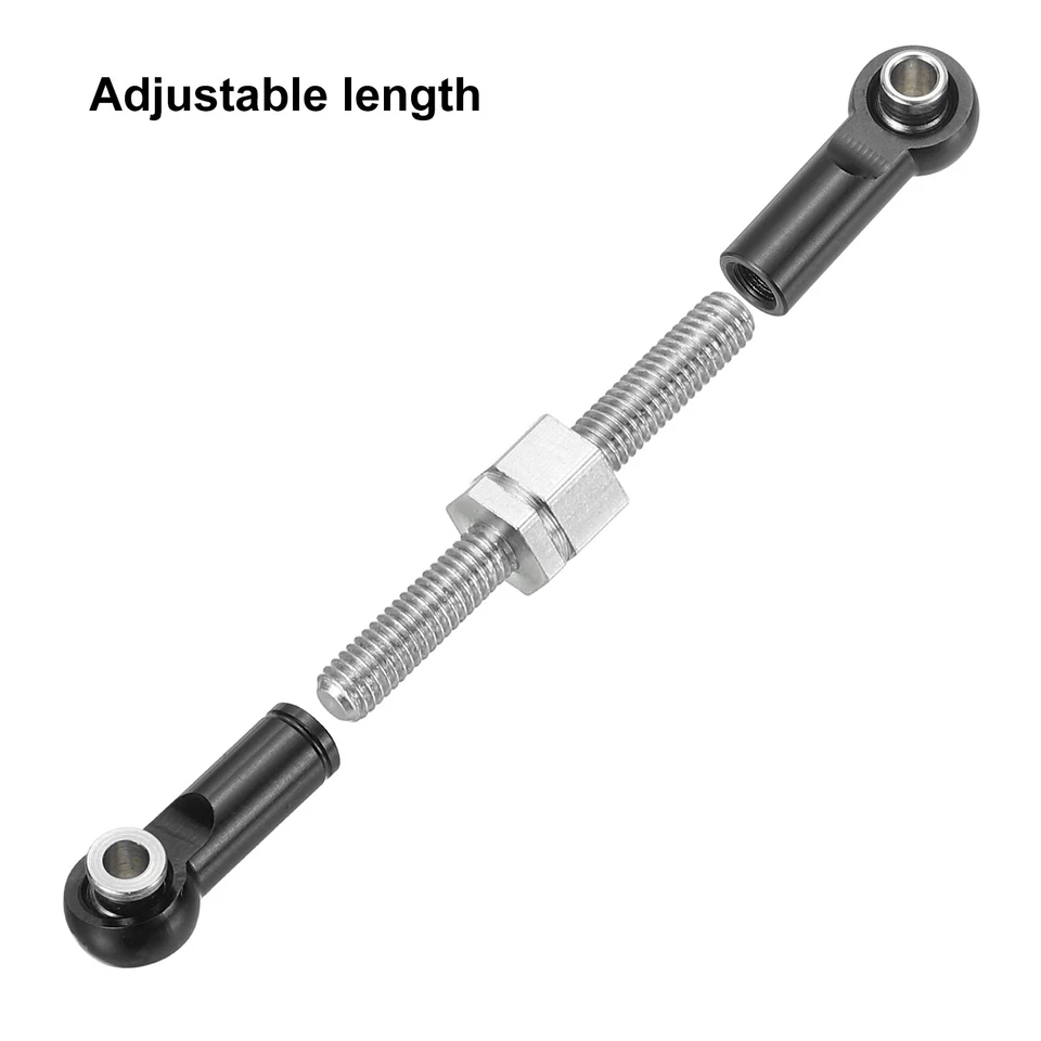 6 Stück Lenk-Servo-Stange RC Aluminium-Verbindungen für RC Auto(Schwarz, 37mm) - Bild 4 von 4