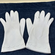 Vintage Light Blue Gloves Fownes Embraceable Coquette Edwardian Evening Party