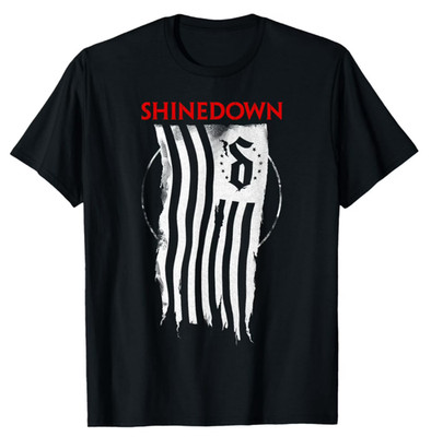 Vintage Shinedown Shredded Street Style Black Unisex  Tee Shirt Full Size NZ323