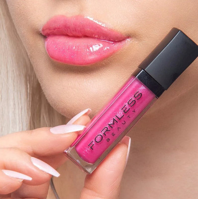Formless Beauty by Jenny McCarthy DREAM bubble gum pink lip gloss with glitter