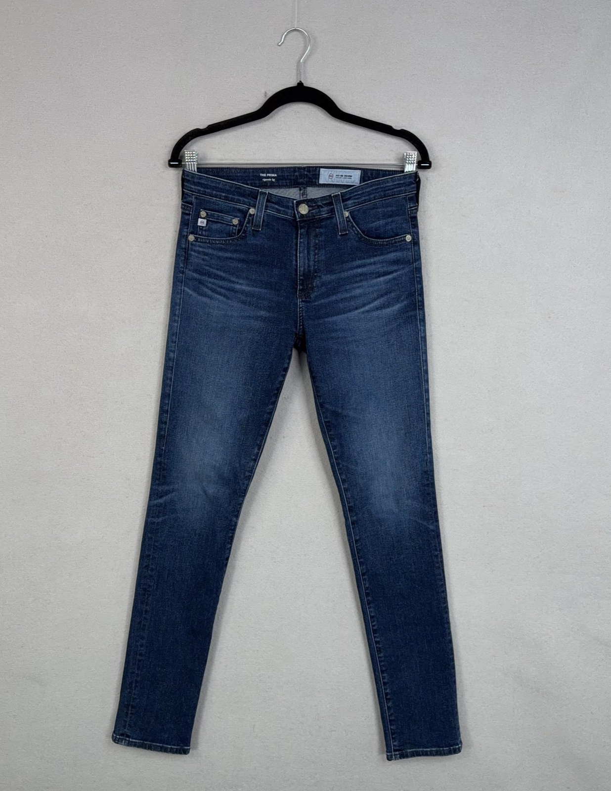 AG Adriano Goldschmied Womens 27R Blue The Prima Jeans Cigarette Leg Stretch