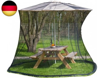 infactory Moskitonetz Schirm: Moskitonetz für Sonnenschirme, 330 x 250 cm, 220 
