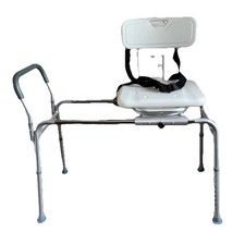 Image of VEVOR Sliding Tub Transfer Bench Shower Chair with 360 Degree Swivel Seat 400LBS