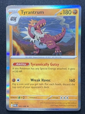 pokemon tyrantrum card Pokémon Tyrantrum 045/088 Holo Stage 2 180 HP Dinosaur Card Perfect Order