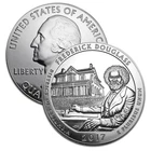 2017 ATB 5 oz Silver Coin Frederick Douglass National Historic Site Uncirculated