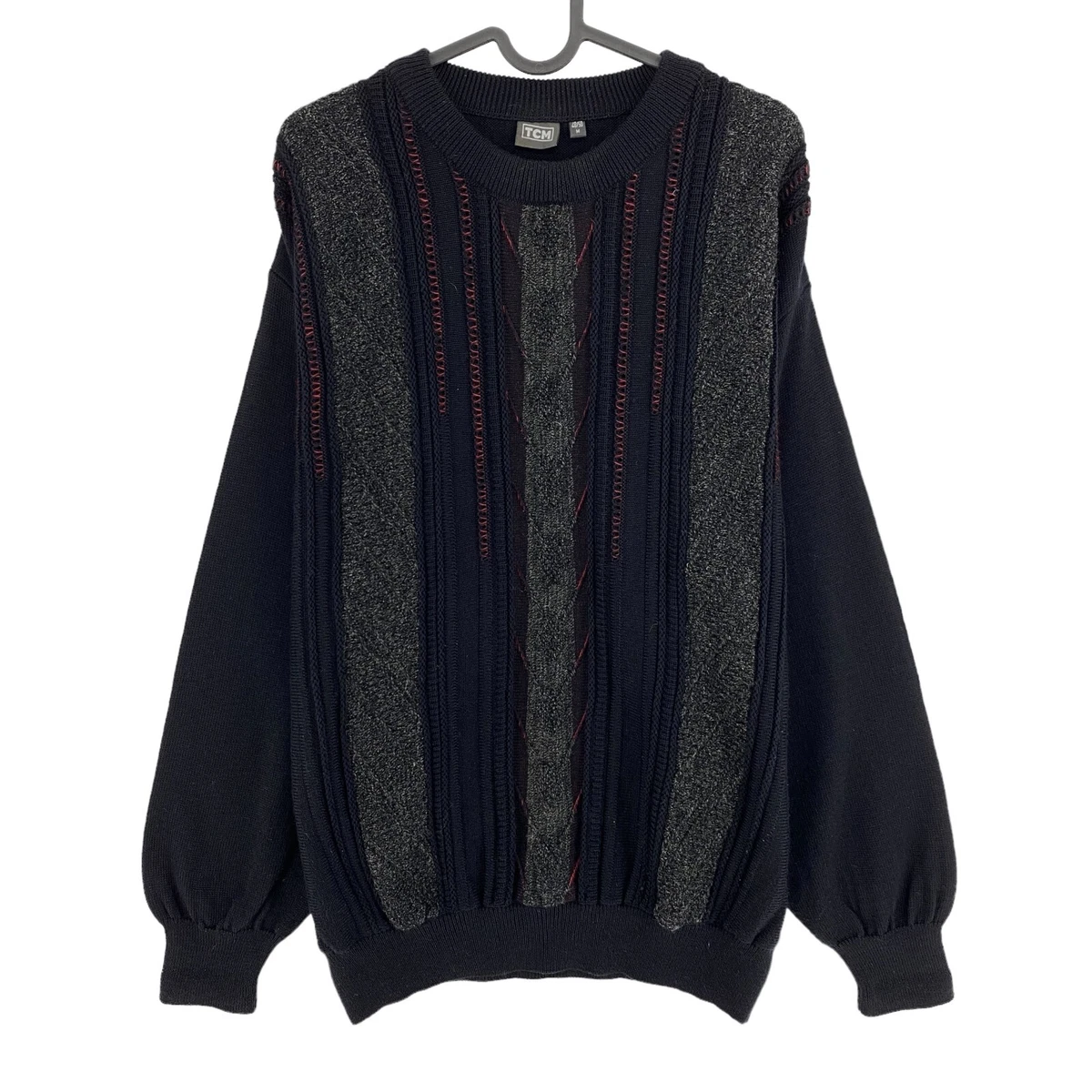 Cosby Vintage Retro 90s TCM Navy Blue Sweater Jumper Size EU 50 UK