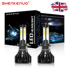 2x H7 LED Headlight Xenon Bulbs Kit Car Fog Light 6000K Error Free Super White